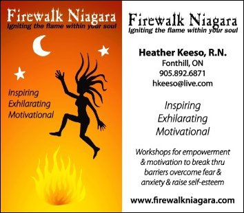 WOW Gal Sponsor Firewalk Niagara